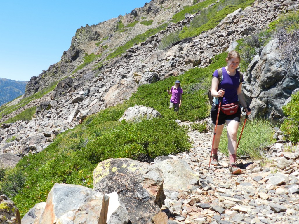 The exposed south slope in different conditions